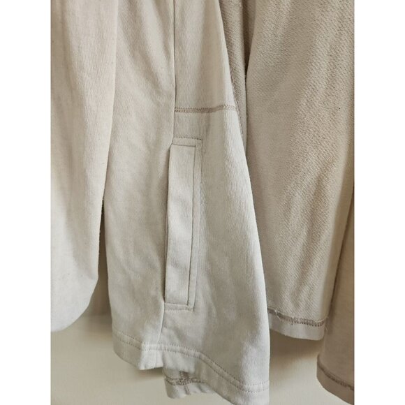 Splendid Wrap w/Hood + Pockets, Off-White/Light Beige, Women's L - Picture 2 of 4